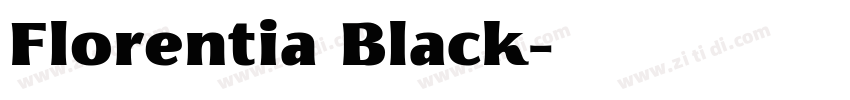Florentia Black字体转换